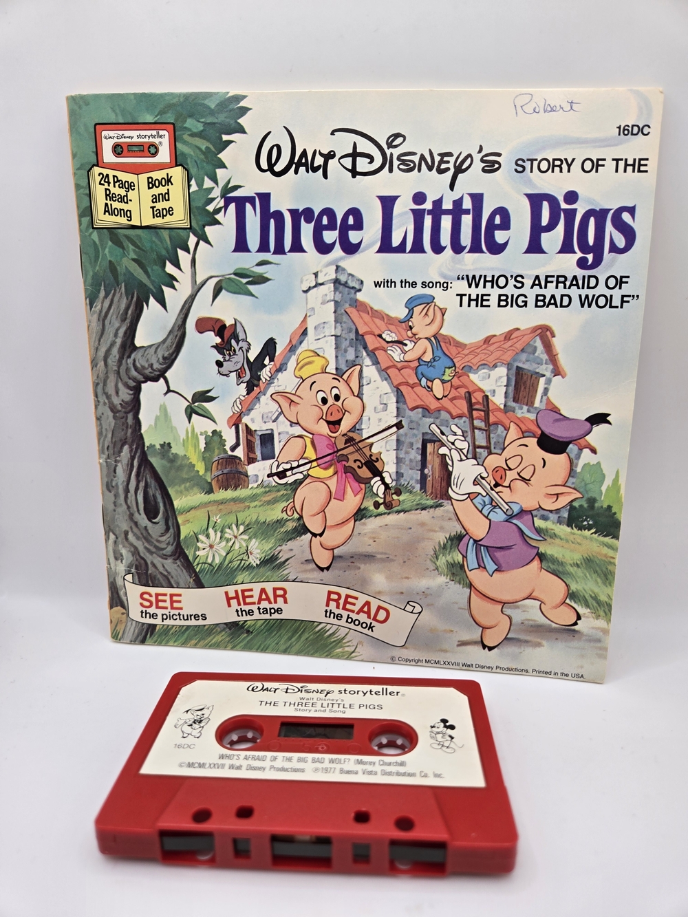 Disney Bambi Storybook and Red Cassette Read-Along